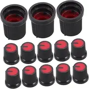 BIUDECO Electric Guitar Volume Knobs 50pcs Plastic Bass Guitar Parts Volume Tone Control Knobs