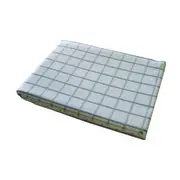 100% Cotton Grid Checks Oblong Table Cloth (Blue, Yellow, Coral)