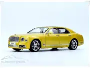 Almost Real 1/18 Bentley Mulsanne 2017 Metal Diecast Model Car Gold/Black Gifts