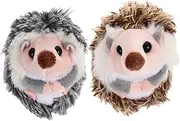 KOMBIUDA 2pcs Key Chain Sloth Plush Pet Hedgehog Items Stickers Keychain Stuffed Animal Storage Pouch Bag Accessories Carabiner Tag Holder Pendant Key Ring Cage Zinc Alloy