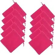 [FOMIYES] 10pcs Flannel Drawstring Pouches for Jewelry Small Storage Bags for Coins Keys and Travel Elegant and Soft Design for Women and Men for Various Occasions