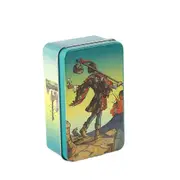 Holographic Tarot Deck gold Edge Tin Metal Box Tarot Oracle Cards Family And Friends Party Entertainment Cards Game