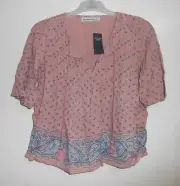 Abercrombie and Fitch Peasant Top Size S LF7 KK 02