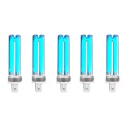 5 PCS 9 Watts UV-C Light Bulbs UV 254 nm G23 Base 9W Replacement Lamp