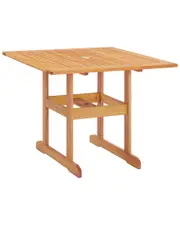 Modway Hatteras 36" Square Outdoor Patio Eucalyptus Wood Dining Table
