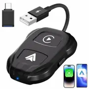 2-in-1 Wireless CarPlay and Android Auto Dongle Converts Wired Apple CarPlay to Wireless Fast Auto Connect Compatible with iOS and Android