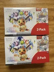 Costco SEALED Pokemon TCG Prismatic Evolutions 2 ETB + 2 Booster Bundles