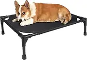Raised Dog Bed - Removable Camping Dog Bed with Canopy Tent, Outdoor Dog Cot with Extra Carrying Bag | Small and Medium-Sized Dog Waterproof Travel Cover Frame Folding Bed Cat Dog Kennel