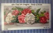 Printed needlepoint tapestry Canvas Only Orchidea 24x51 Cm Flowers