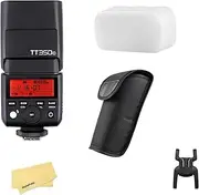 Godox TT350C 2.4G Wireless HSS 1/8000s GN36 Weight 200g TTL Mini Autoflash,LCD Panel 0.1-2.2s Recycle Time,Compatible for Canon 80D 90D 7D 750D/760D 70D M3 R5 R6 1500D 3000D 200IID EOS 1DX etc