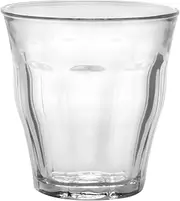 Duralex Picardie Clear Tumbler Set of 6, 250ml Capacity – | Average 3.5 times more Breakage Resistant | Withstands Thermal Shocks from -4°C to 100°C | BPA-Free | Dishwasher, Microwave, and Fridge Safe
