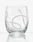 Barski Glass D.O.F. Tumbler-w/String Design-Lead Free Crystal-Set/2-14oz.-Europe