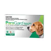 Paragard Green 10kg Allwormer Tablet For Dogs (4 pack)