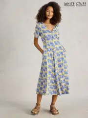 White Stuff Blue Megan Jersey Dress (H27443) | $150
