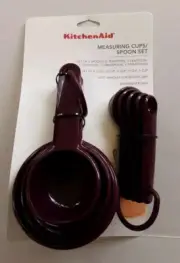 KitchenAid 4 Cup & 5 Spoon Measuring Set - Beet Root(Purple) KQ475OHBRA