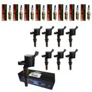 8 Motorcraft SP413 Spark Plugs + 8 Herko Brown Boot Coils For 2009-10 Ford F150 (for: Ford)
