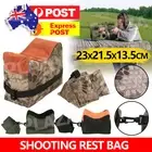 Shooting Range Sand Bag Rifle Gun Bench Rest Stand Front Rear Hunting Pack Set