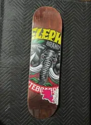 Elephant Brand Skateboards Logo Deck 8.5 Brown Stain