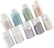 LIFKOME 9pcs Mica Powder Set DIY Epoxy Resin Dye Pigments for Cosmetics Nail Art Crafts Safe for Skin Eye Shadow Blush for Creative Projects
