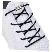 Elastic No Tie Shoelaces,Tieless Shoe Laces for Adults and Kids 1-black