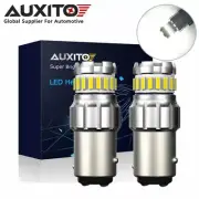 AUXITO 1157 6500K LED Canbus Reverse Brake Parking Light Bulbs BAY15D Error Free (for: Mitsubishi)