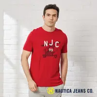 在飛比找momo購物網優惠-【NAUTICA】男裝 復古圖騰短袖T恤(紅色)