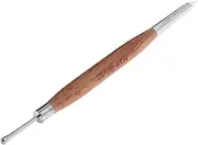 Generic Versatile Liner and Dotting Tool for Home and Salon Use for Carving Mixing Scraping and Painting Durable Nail Accessories Light Brown