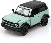 TOKAXI 1/36 Scale Ford Bronco Diecast Car Models,Pull Back Vehicles Bronco Toy Cars,Cars Gifts for Boys Girls （Shelter Green）