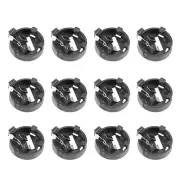 12 Pcs CR1220 CR1225 Horizontal Battery Holder Black Container Case