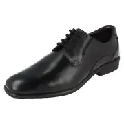 SALE Mens Bugatti Black Leather Lace Up Shoes 313-22001-1000