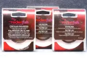 3x ROCKETFISH 40.5MM UV AND CIRCULAR POLARIZER FILTER SET - FREE USA SHIPPING