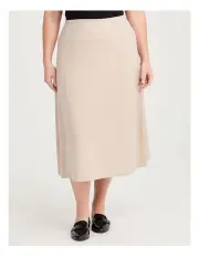 [Taking Shape] Soft Cosy Knit Skirt Winter Sand
