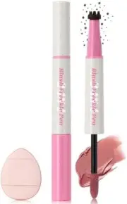 Freckle Blush Pen, 2x1 Light Brown Faux Freckle Stamp Pen, Pink Liquid, Waterpr