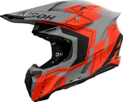 Airoh Twist 3 Dizzy, motocross helmet , color: Matt Neon-Orange/Grey , size: M