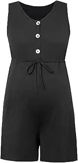[Generic] Plus Maternity Shirts for Women Plus Size Nursings Maternity Solid Color Sleeveless Strappy Pants Summer Convenient Breastfeeding Hot Maternity Top
