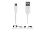 Apple MFI Certified 8 Pin Lightning to USB Cable 1M - White -AeroCool Branded