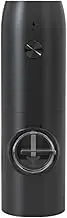 hxoity Electric Salt Grinder Rechargeable Sea Salt Shaker One Hand Automatic Operation Adjustable Coarseness Ceramic Grinding Core for Kitchen, Restaurant, Outdoor BBQ