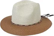 [VPbao] Sun Panama Straw Hat for Women Travel Beach Sun Hat Wide Brim Trilby Fedora Jazz Cap Foldable Crushable