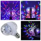 E27 6W Double-Headed LED Ball Stage RGB Light Bulb Rotating Lamp KTV Party Disco