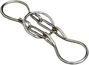 MilesMagic Magician's Horseshoe Puzzle Metal Gimmick Ring Add Remove Classic Real Brain Teasing Magic Trick