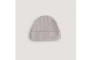Mushie: Chunky Knit Beanie - Beige (3-6 Months)