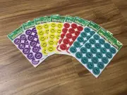 Vintage EUREKA Scented Smiles Scratch & Sniff Stickers Lot of 8 Packs NOS