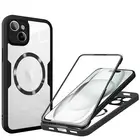 For iPhone 16 15 14 13 12 11 Clear TPU Mag Safe Case with Screen Protector Cover