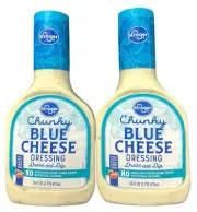 Chunky Blue Cheese Dressing Dip - No Corn Syrup / Artificial Colors - 16oz 2 PK