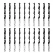20pcs Brad Point Drill Bits Set 9/32" Wood Drill Bit with 1/4" Hex Shank