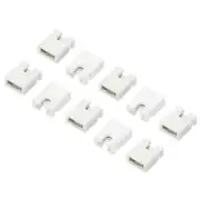 2.54mm Jumper Caps Shunts Short Circuit Connection Pin Blocks White 50pcs