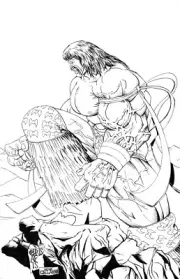 ULTIMATE WARRIOR ROYAL RUMBLE 1991 ORIGINAL ART