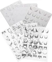 3 Sets Nail Plate Nail Art Tools Manicure Tools Nail Art Templates Steel Nail Templates Nail Kits Nail Polish Kit Steel Stencil for Nails Stencils Art for Nails Nail Stamps French