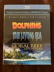 NEW SEALED Blu Sea Trilogy: Dolphins, The Living Sea Coral Blu-ray Box Set RARE