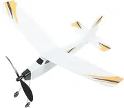HEALSOPTHY 1 Set Rubber Band Powered Airplane Model Kit DIY Assembly Glider for Safe Lightweight Material for Outdoor Play and Birthday